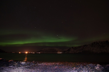 Image showing Northern Lights in Aun near Harstad, Norway