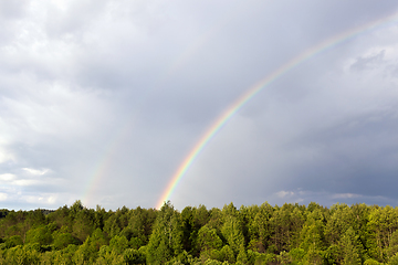 Image showing two rainbows