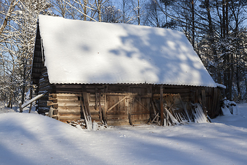 Image showing old wooden shed