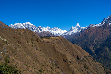 Image showing Everest, Lhotse and Ama Dablam summits