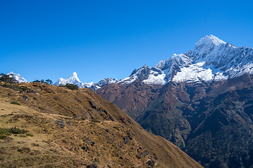Image showing Everest, Lhotse and Ama Dablam summits