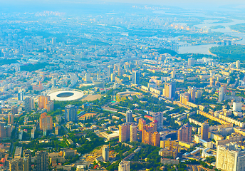 Image showing Aerial view skyline Kiev Ukraine