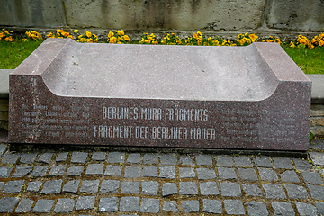 Image showing Fragment of Berlin wall