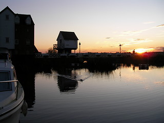 Image showing boat house at tewksbury