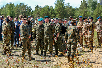 Image showing Soldiers in military training Saber Strike in Latvia.