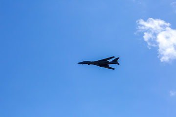 Image showing Fighting plane in military training Saber Strike in Latvia.