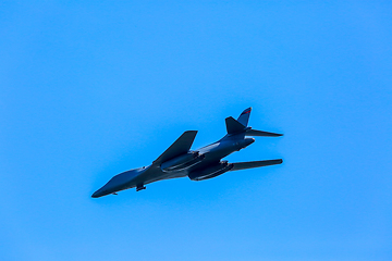 Image showing Fighting plane in military training Saber Strike in Latvia.