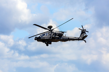 Image showing Fighting helicopter in military training Saber Strike in Latvia.