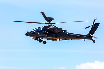 Image showing Fighting helicopter in military training Saber Strike in Latvia.