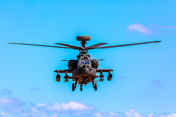 Image showing Fighting helicopter in military training Saber Strike in Latvia.