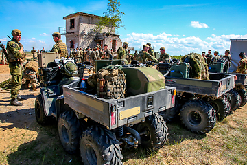 Image showing Military training Saber Strike in Latvia.