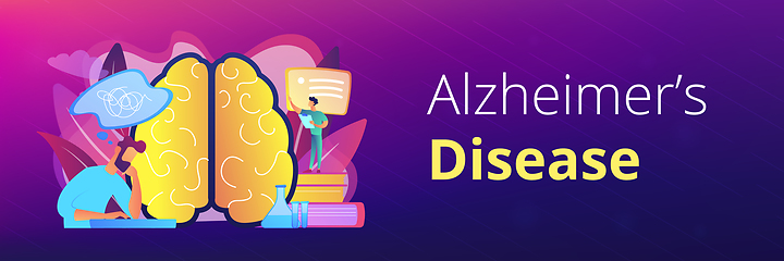 Image showing Alzheimer disease concept banner header.