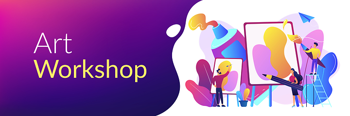 Image showing Workshop concept banner header.