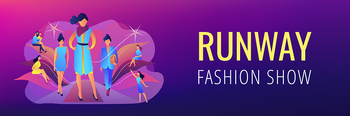 Image showing Fashion week concept banner header.