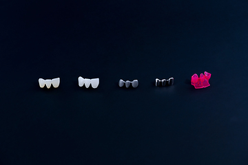 Image showing different types of dental tooth crowns