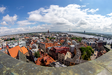 Image showing View of Riga city from above.