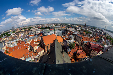 Image showing View of Riga city from above.