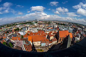 Image showing View of Riga city from above.