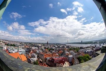 Image showing View of Riga city from above.