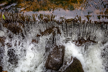 Image showing Close up of shallow rock stream.