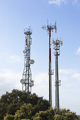 Image showing Telecommunication antennas