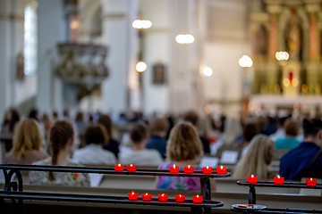 Image showing Wedding marriage ceremony in church 