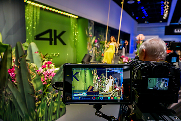 Image showing 4k video advertising in the Photokina Exhibition