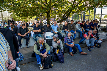 Image showing People outdoor in the Photokina Exhibition