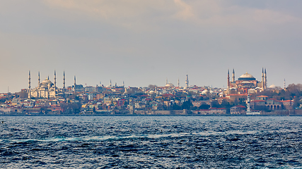 Image showing Blue Mosque, Hagia Sophia and Topkapi Palace. Popular Places in Istanbul