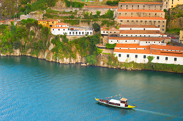 Image showing boat Douro river Porto Portugal