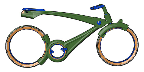 Image showing Basic structure of a Cycle vehicle vector or color illustration