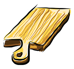 Image showing A chopping board, vector color illustration.