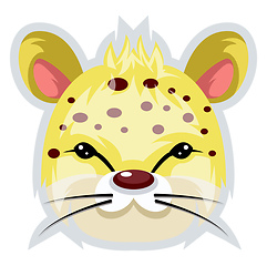 Image showing White Tiger, vector color illustration.