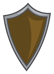 Image showing Shield for protection or safeguarding vector or color illustrati