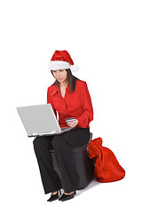 Image showing Christmas online purchase