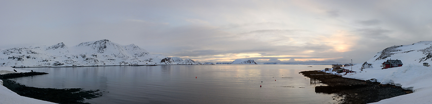 Image showing Landscape at the Porsangerfjord in Winter, Norway