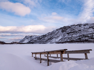 Image showing Mattisvannet, Alta, Norway