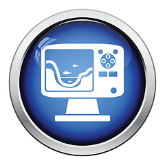 Image showing Icon of echo sounder  