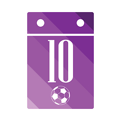 Image showing Soccer calendar icon