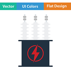 Image showing Electric transformer icon