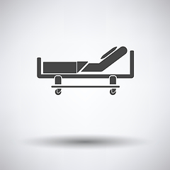 Image showing Hospital bed icon