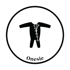 Image showing Baby onesie icon