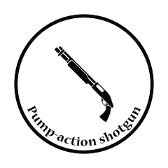 Image showing Pump-action shotgun icon