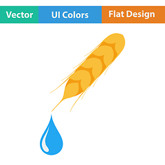 Image showing Wheat with drop icon.