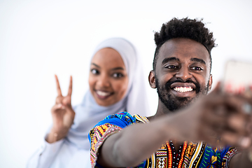 Image showing afro selfie