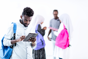 Image showing young  african student