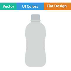 Image showing Flat design icon of Water bottle 