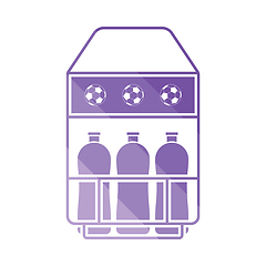 Image showing Soccer field bottle container  icon