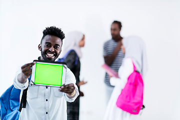 Image showing young  african student