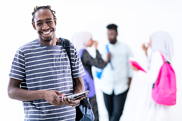 Image showing young  african student